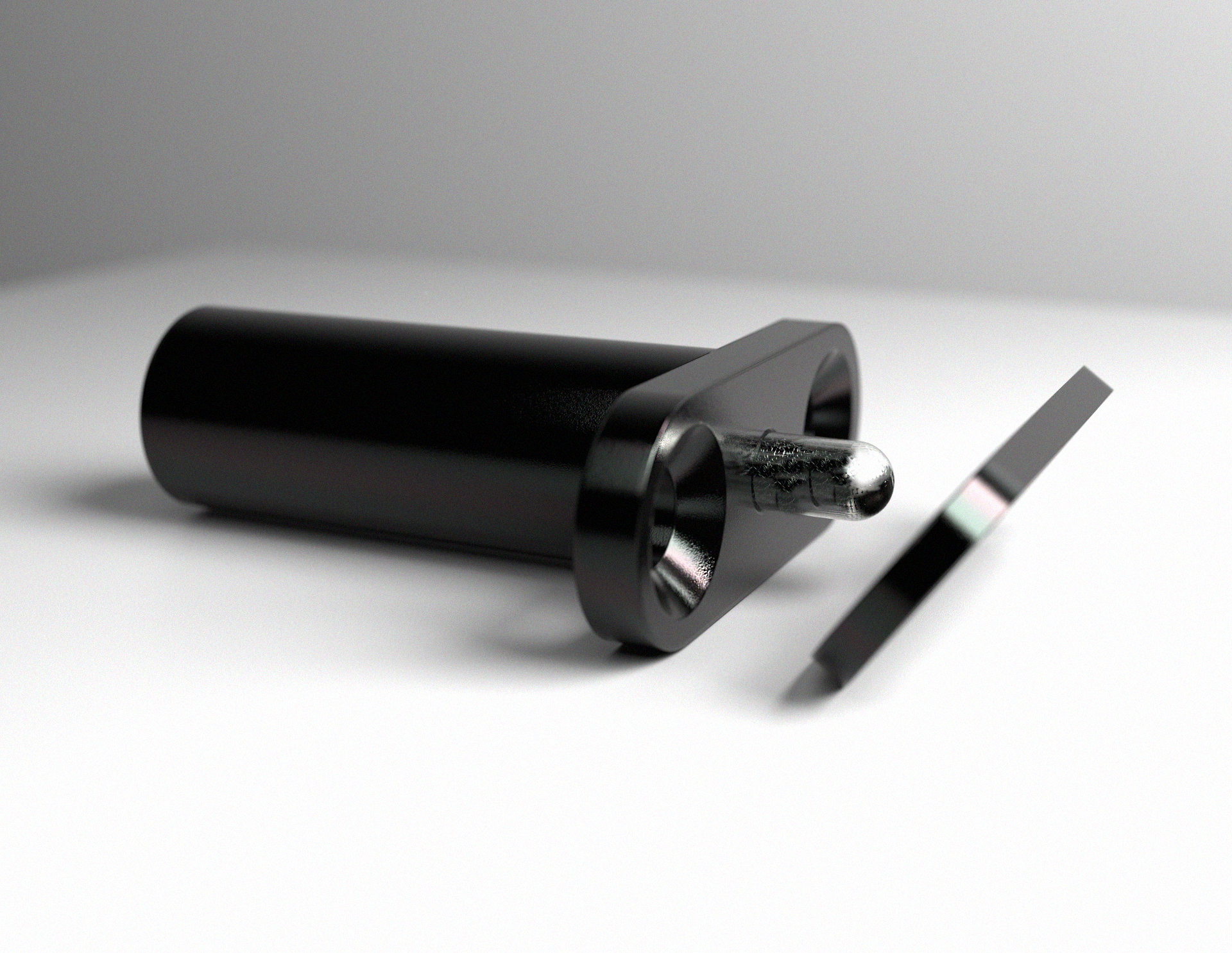 Saint Louis Designs 20100HP Hidden Pusher - concealed hardware for aircraft interiors, marine interiors, and railway interiors.